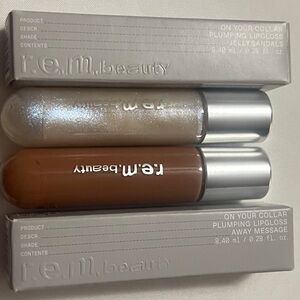 REM Beauty Plumping Lip Gloss Set - jelly sandals and away message